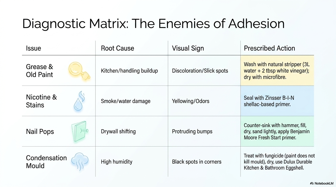 Diagnostic Matrix for Adhesion