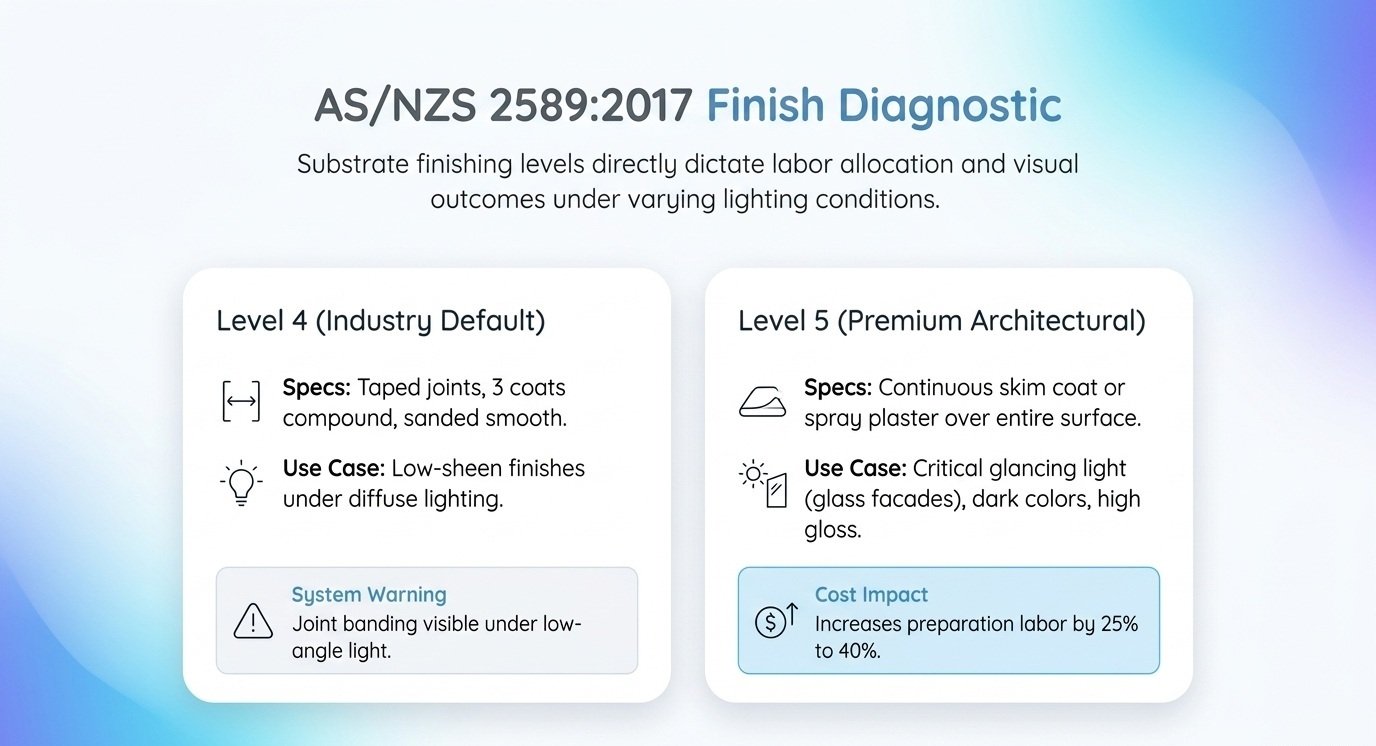AS-NZS-2589-02017 Plasterboard Finish Diagnostic