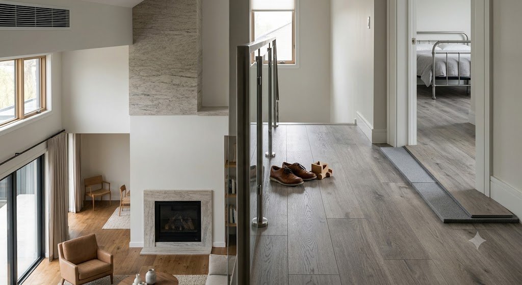 Laminate flooring plank colour range