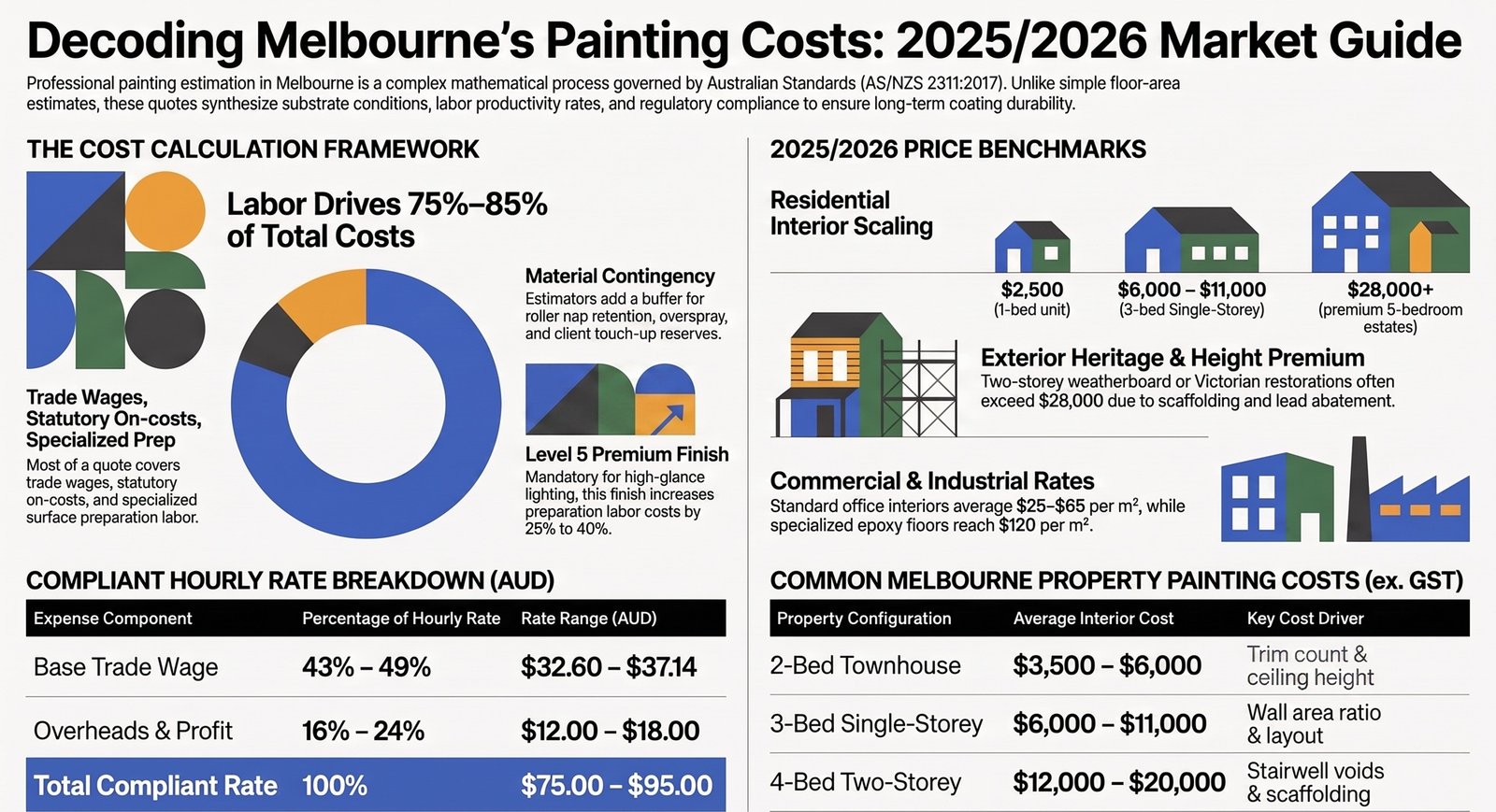 Melbourne painting costs market guide and pricing variables