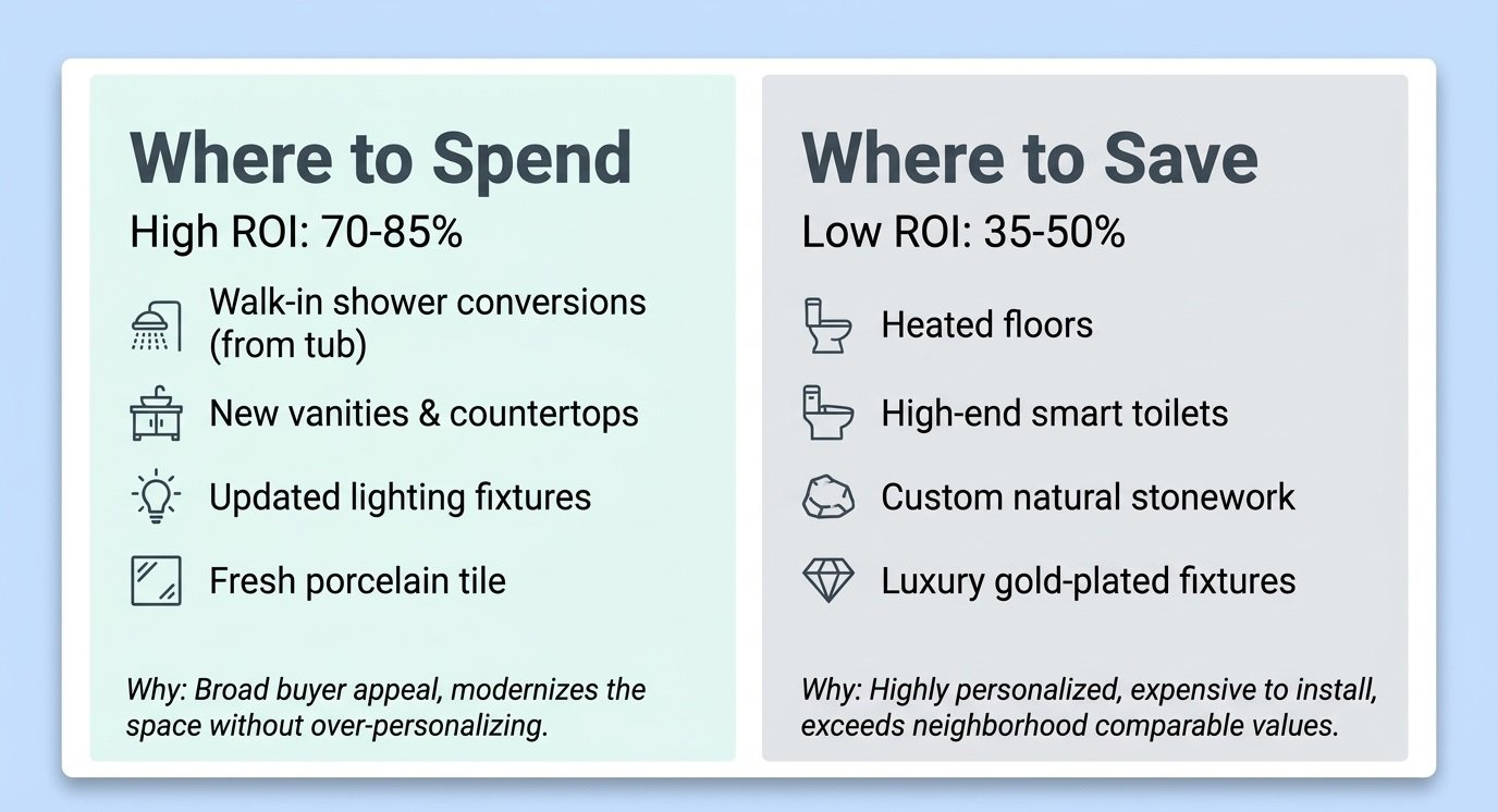Where to spend and where to save on your bathroom remodel